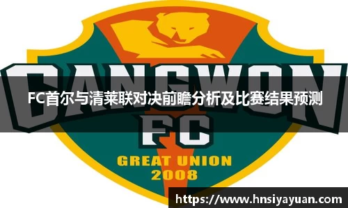 FC首尔与清莱联对决前瞻分析及比赛结果预测