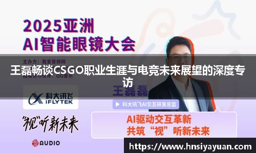 王磊畅谈CSGO职业生涯与电竞未来展望的深度专访